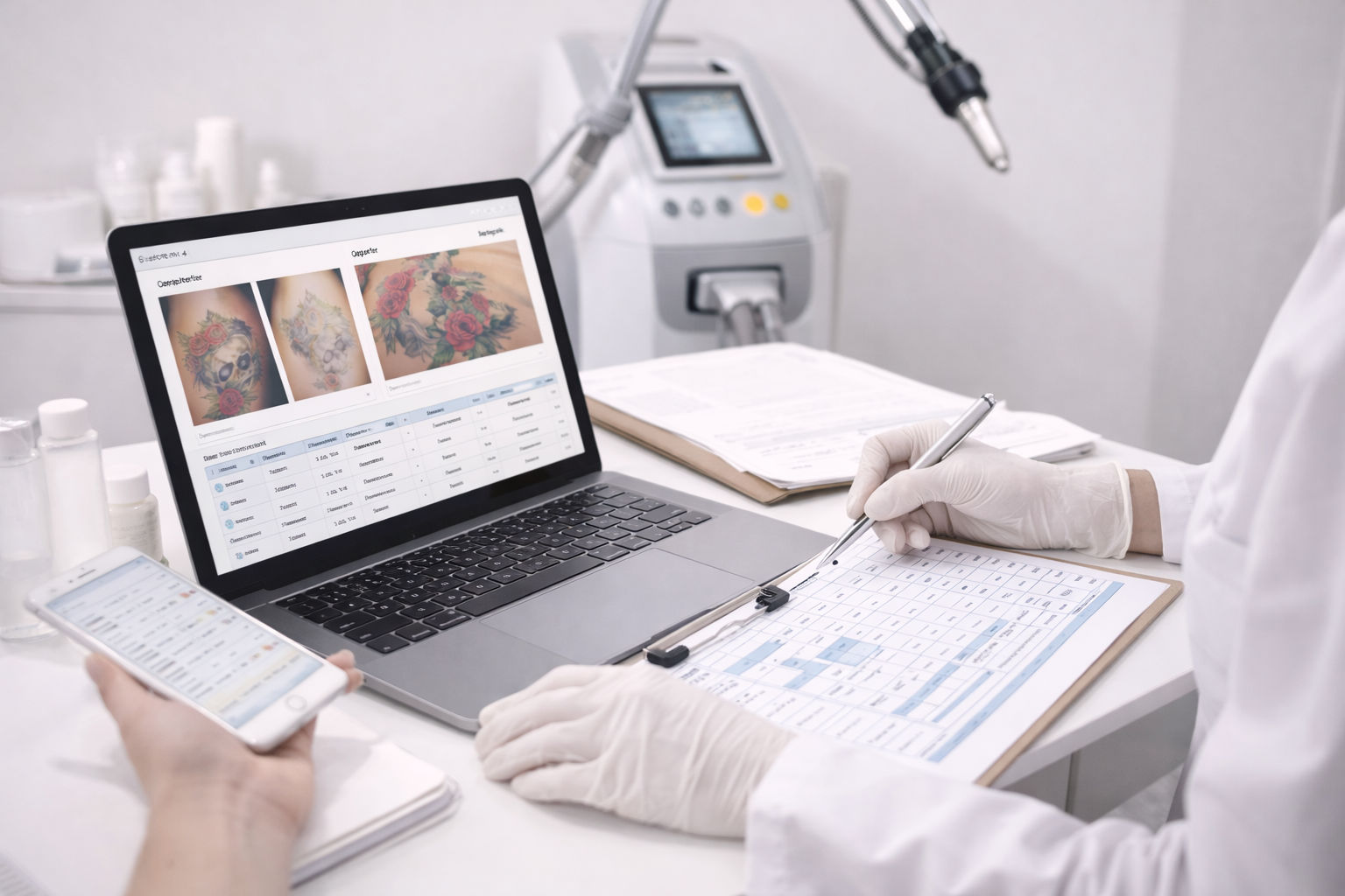 Gestión en eliminación de tatuajes